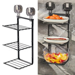 Kitchen Organizer Rack Wall-Mounted Foldable 3-Tier