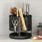 Kitchen Organizer Shelf Metal 360° Rotating Space-Saving