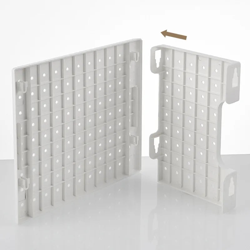 Kitchen Pegboard Storage Rack Wall-Mounted Customizable Space-Saving