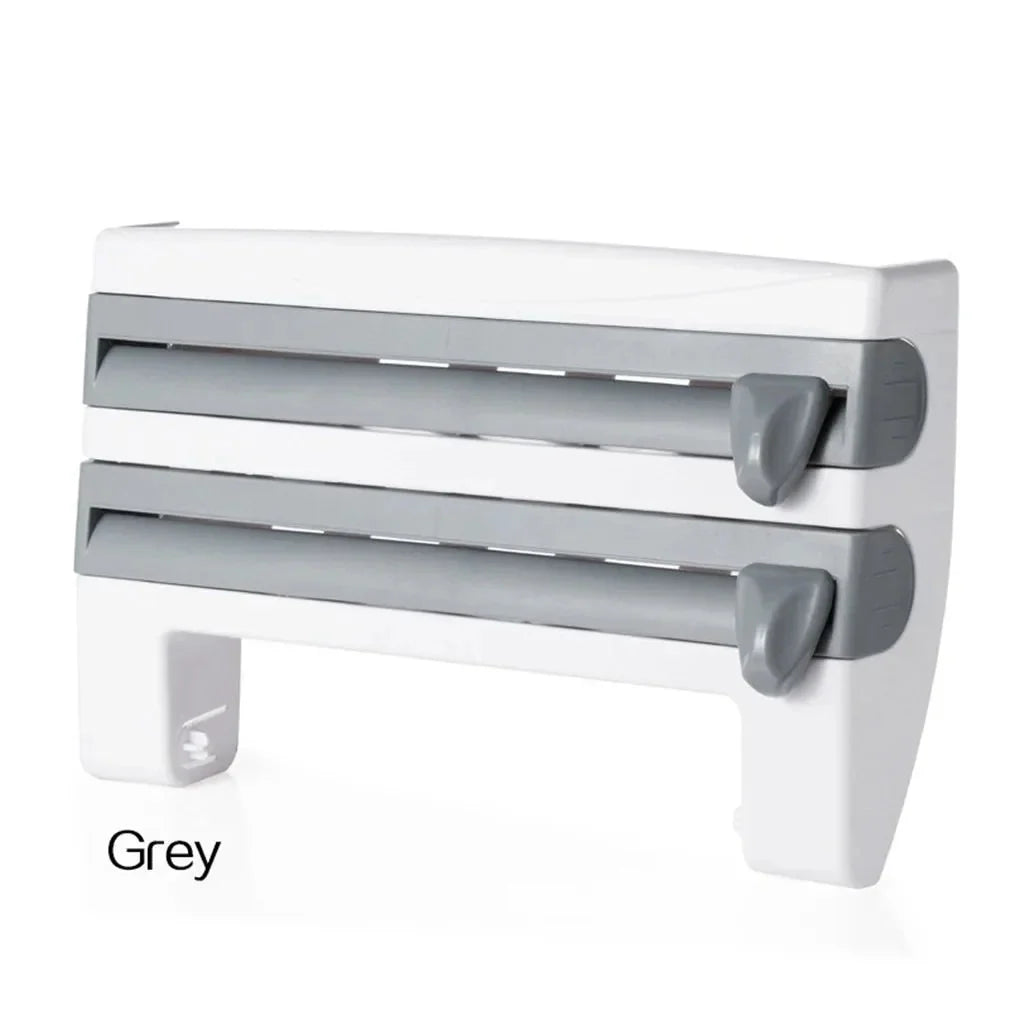 Kitchen Roll Holder 4-in-1 Wall-Mounted Foil Cutter