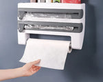 Kitchen Roll Holder 4-in-1 Wall-Mounted Foil Cutter