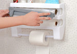 Kitchen Roll Holder 4-in-1 Wall-Mounted Foil Cutter