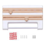 Kitchen Roll Holder 4-in-1 Wall-Mounted Foil Cutter