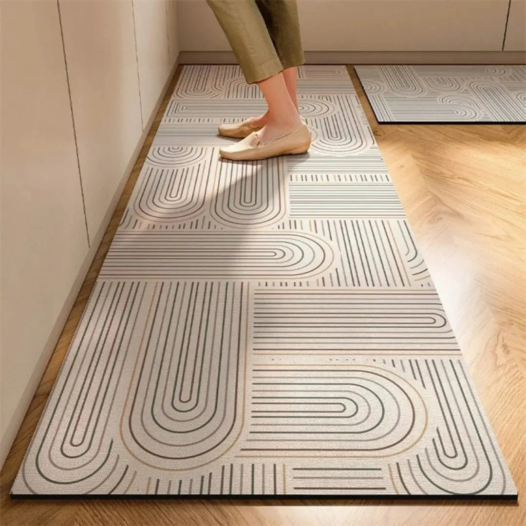 Kitchen Rug Cushioned Absorbent Non-Slip