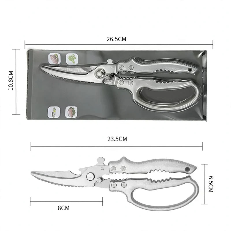 Kitchen Scissors Stainless Steel Heavy-Duty Poultry Cutting