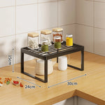 Kitchen Shelf Riser Expandable Ventilated Metal Mesh