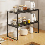 Kitchen Shelf Riser Expandable Ventilated Metal Mesh