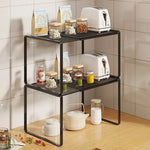 Kitchen Shelf Riser Expandable Ventilated Metal Mesh