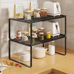 Kitchen Shelf Riser Expandable Ventilated Metal Mesh