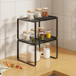 Kitchen Shelf Riser Expandable Ventilated Metal Mesh