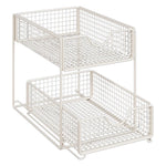 Kitchen Storage Organizer Two-Tier Pull-Out Wire Baskets