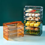 Kitchen Storage Rack 3-Tier Stackable Slide-Out