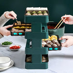 Kitchen Storage Rack Multi-Tier Transparent ABS Countertop Organizer