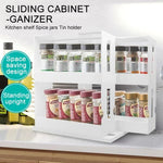 Kitchen Storage Rack Rotating Space-Saving Bottle Organizer