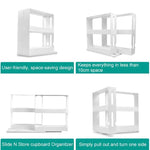 Kitchen Storage Rack Rotating Space-Saving Bottle Organizer