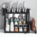 Kitchen Storage Rack Stainless Steel Two-Tier Drainage Basket