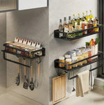 Kitchen Storage Shelf Wall-Mounted Metal Space-Saving Organizer