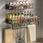 Kitchen Storage Shelf Wall-Mounted Metal Space-Saving Organizer
