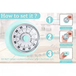 Kitchen Timer Magnetic Back Loud Alarm Clear Display 60-Minute Timer