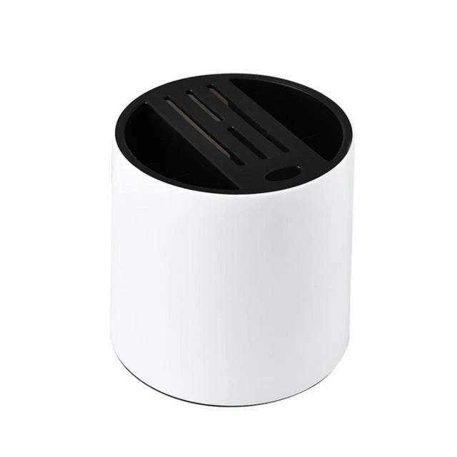 Kitchen Utensil Holder Rotating Multi-Compartment Holds 15+ Utensils