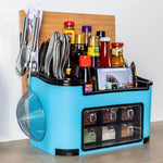 Kitchen Utensil Organizer Multi-Compartment With Detachable Seasoning Box