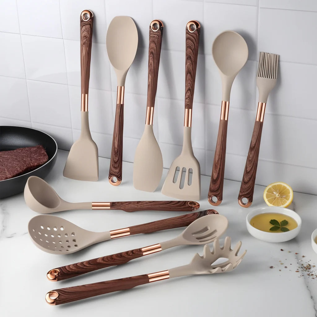 Kitchen Utensil Set Silicone Heat-Resistant Set of 10
