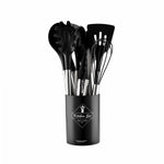 Kitchen Utensil Set Silicone Stainless Steel Handles 12-Piece