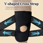 Knee Brace Open Patella Four Side Spring Stabilizers Breathable Mesh