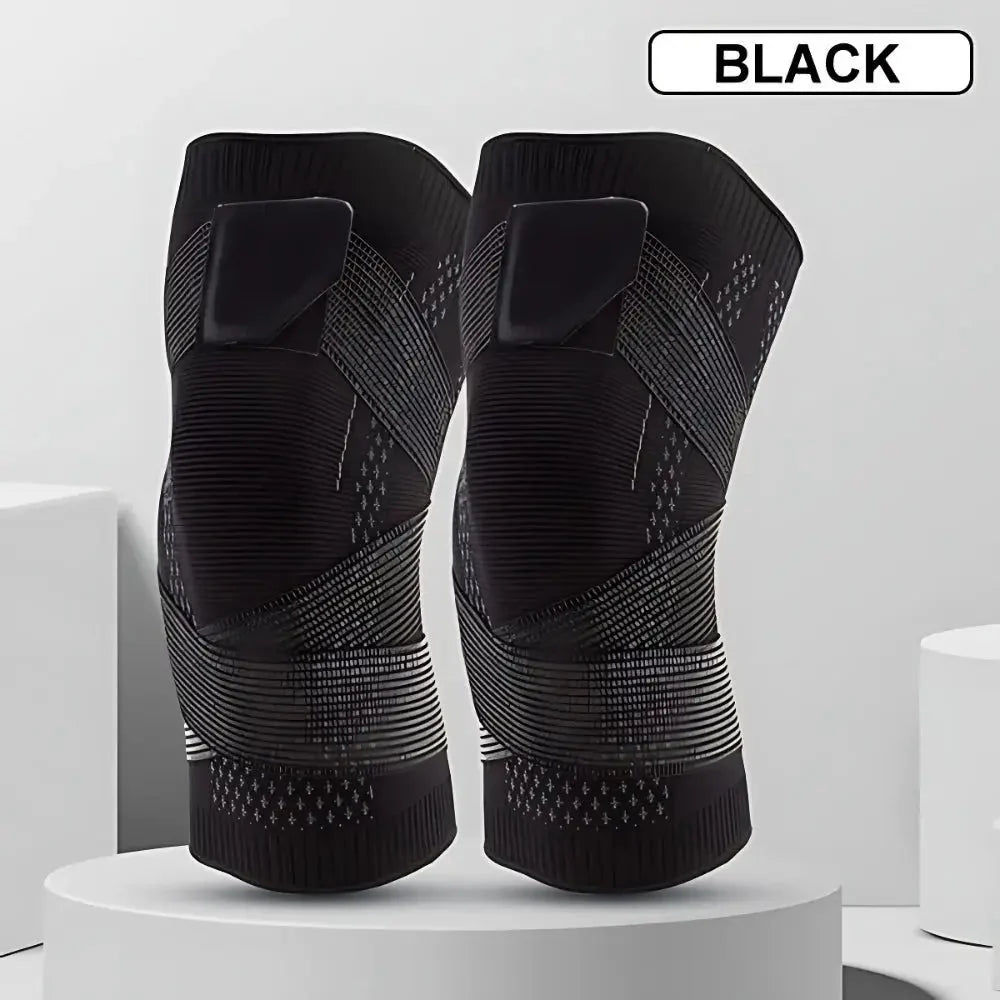Knee Compression Brace Adjustable Straps & Anti-Slip