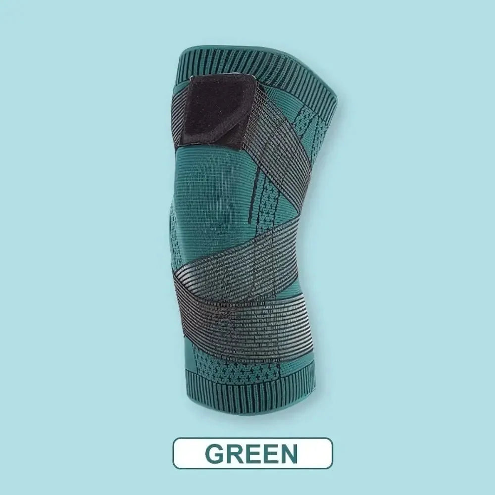 Knee Compression Brace Breathable Nylon Adjustable Straps & Anti-Slip
