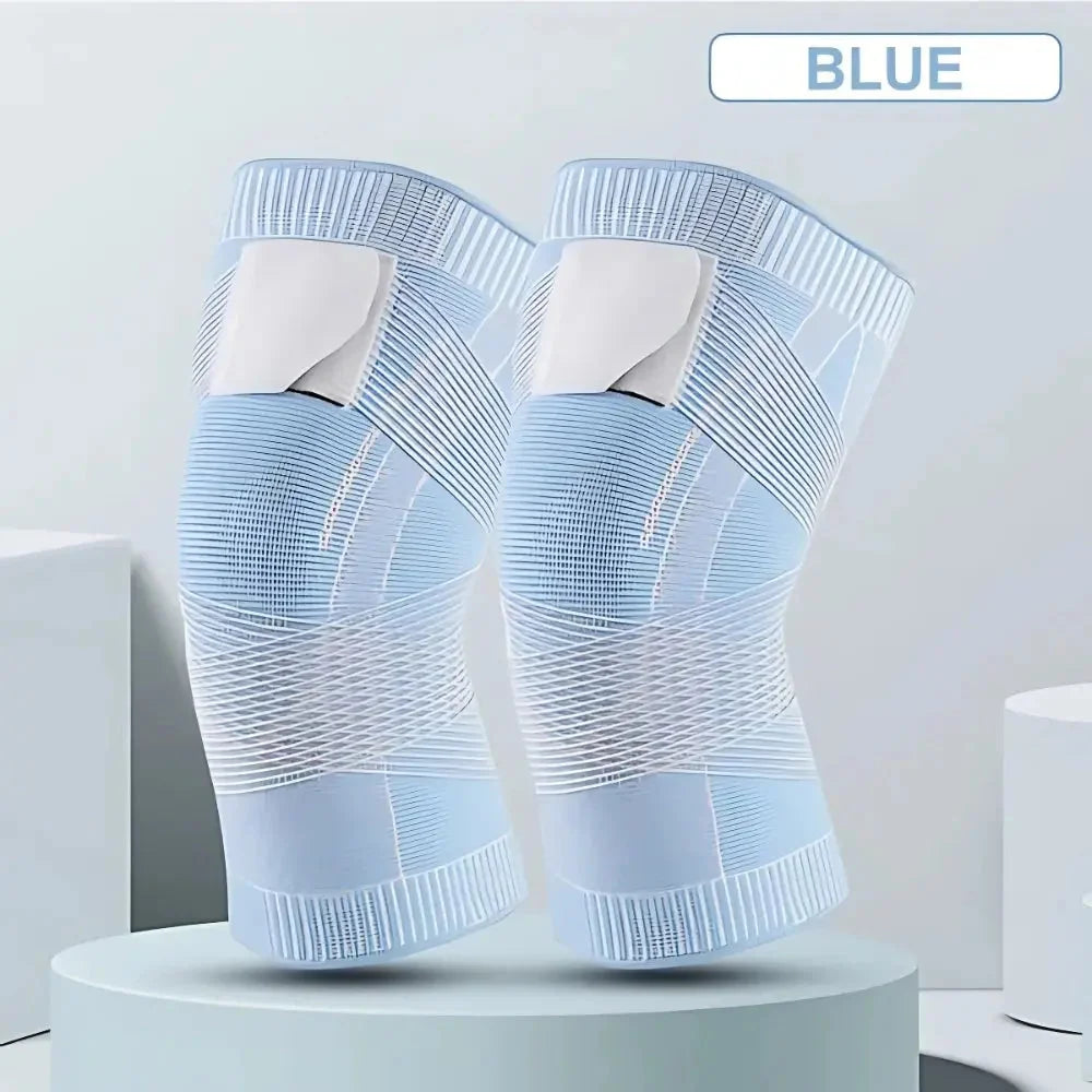 Knee Compression Brace Breathable Nylon Adjustable Straps & Anti-Slip