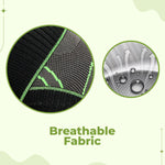 Knee Compression Sleeve Ergonomic Stabilizing Support Breathable Fabric