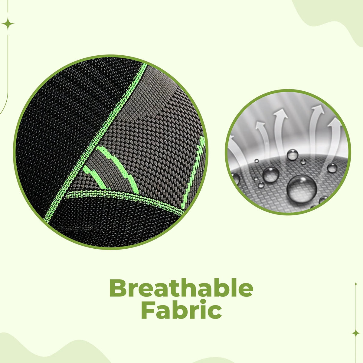 Knee Compression Sleeve Ergonomic Stabilizing Support Breathable Fabric