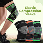 Knee Compression Sleeve Ergonomic Stabilizing Support Breathable Fabric