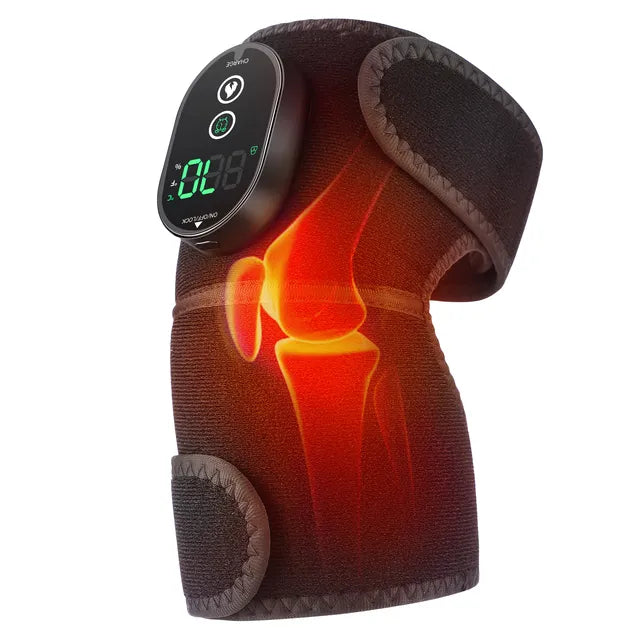 Knee Massager Brace Heat & Vibration Cordless Rechargeable