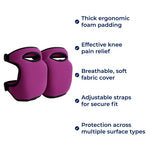 Knee Pads Thick EVA Foam Adjustable Straps Breathable Fabric