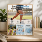 Knee Support Strap Adjustable Breathable V-Shaped Silicone Pad