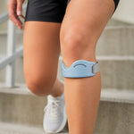 Knee Support Strap Adjustable Breathable V-Shaped Silicone Pad