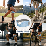Knee Support Strap Breathable Silicone Pad Adjustable Dual Buckles
