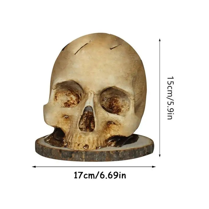 Knife Holder Gothic Skull Design Countertop Organizer