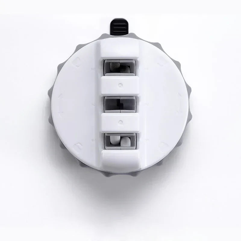 Knife Sharpener Triple Wheel Dual-Grit Suction Base