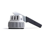 Knife Sharpener Triple Wheel Dual-Grit Suction Base