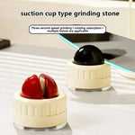 Knife Sharpener Tungsten Steel Strong Suction Base Compact Design