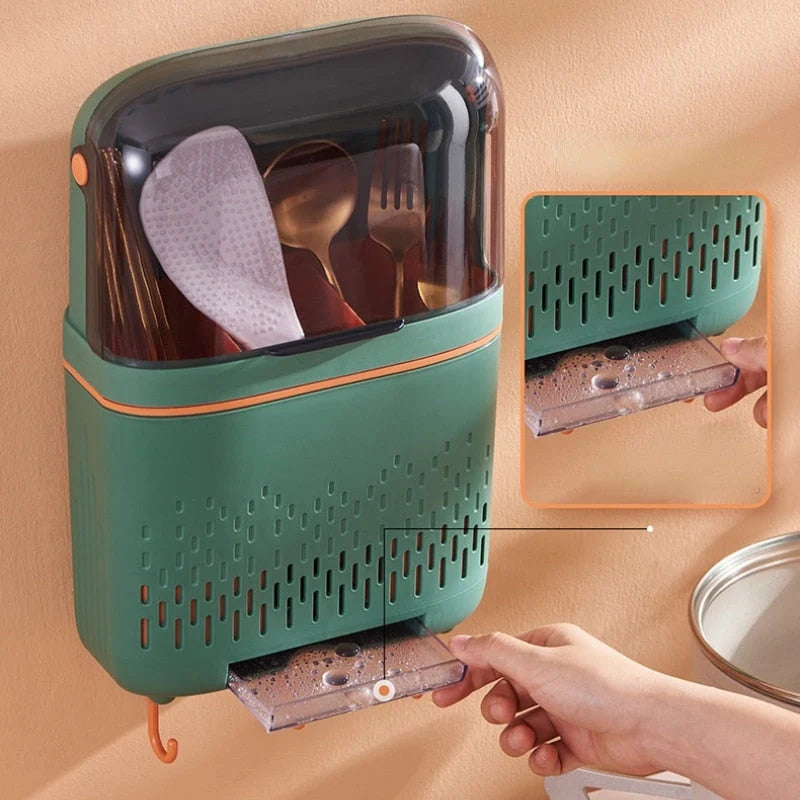 Knife & Utensil Organizer Multi-Compartment Countertop Storage