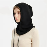 Knit Beanie Cashmere Blend Adjustable Drawstring Fit