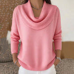 Knit Pullover Sweater Thick Warm Loose Fit Long Sleeve