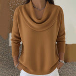Knit Pullover Sweater Thick Warm Loose Fit Long Sleeve