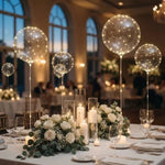 LED Balloons Warm White Glow Set of 10 Reusable