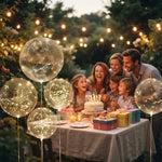 LED Balloons Warm White Reusable Set of 10