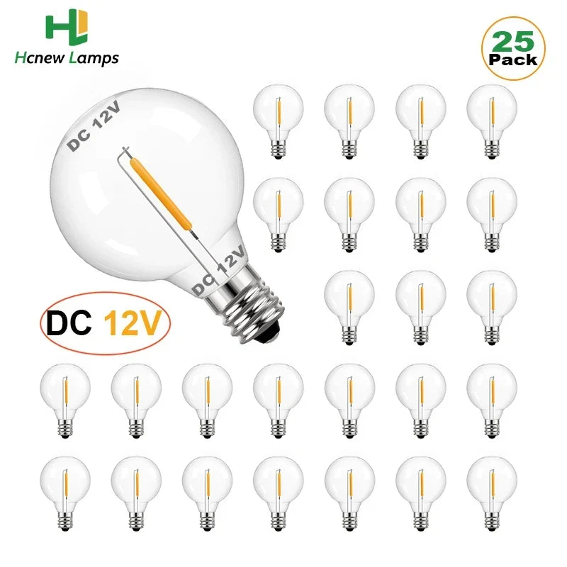LED Bulb Warm White 12V DC Low Power